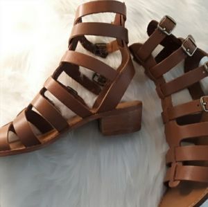 Chinese Laundry Leather Cognac Sandals